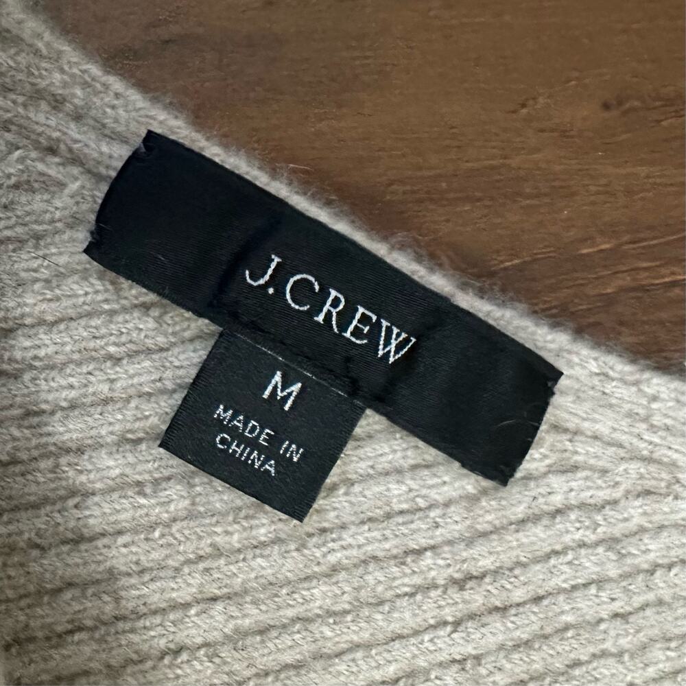 J.CREW Cropped Sweater Tank Tan Cashmere Blend Pullover Ribbed Knit - Picture 7 of 11
